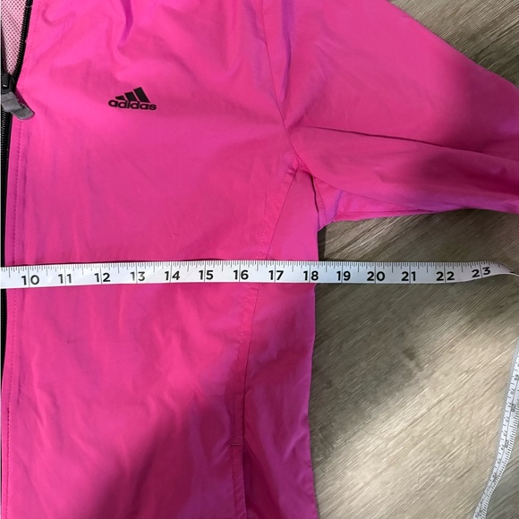 Adidas Fuchsia Windbreaker Jacket. Size Medium. - Picture 5 of 7